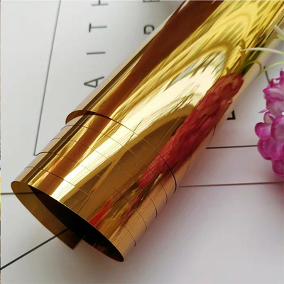 Glossy Chrome Printable Adhesive Vinyl PVC Car Wrap Metallic Gold Vinyl
